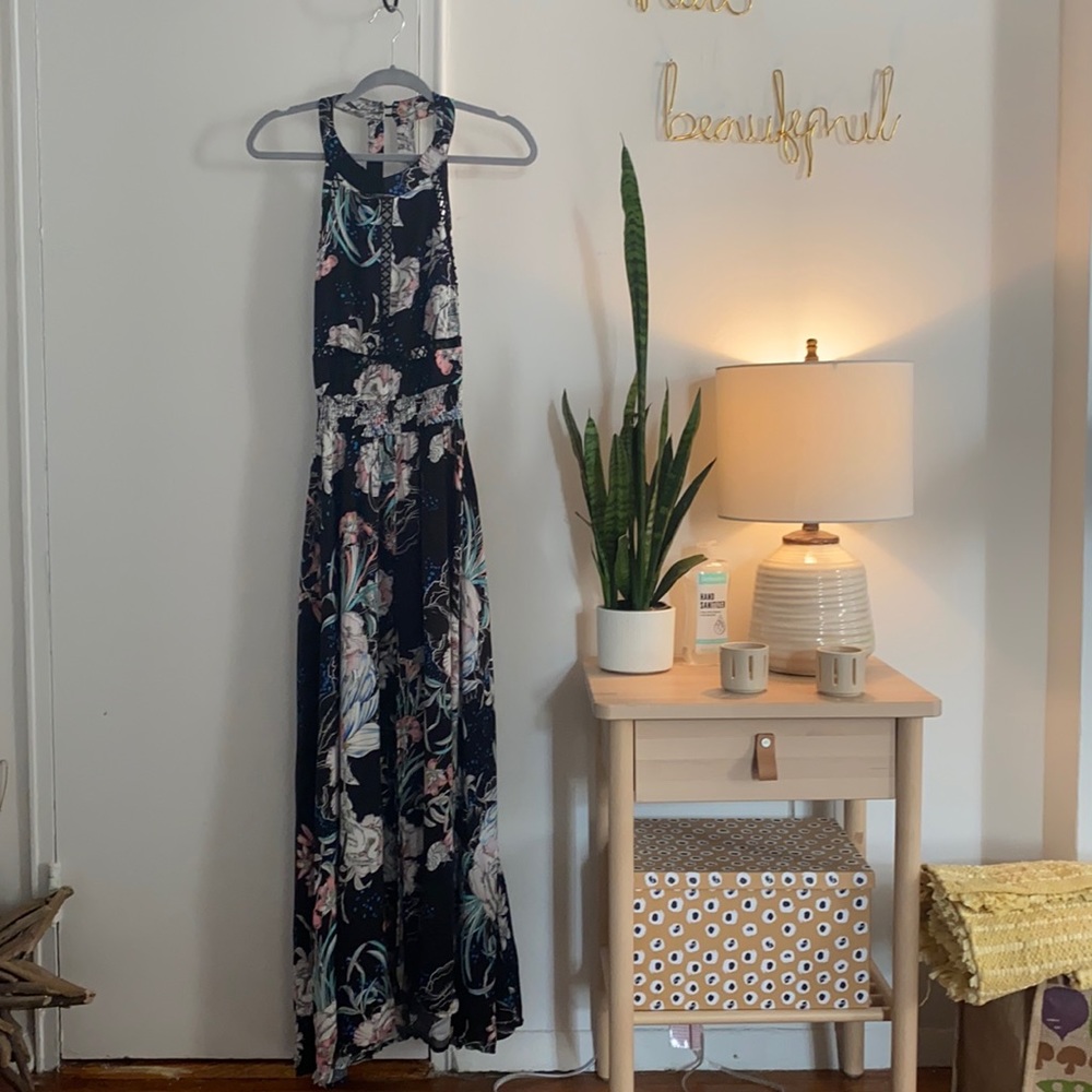 Maxi Dress with Slit in Middle Front